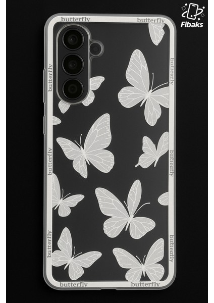 Samsung Galaxy S24 Kılıf Şeffaf Kelebek Tasarımlı Desenli Kamera Korumalı Yumuşak Silikon Kapak