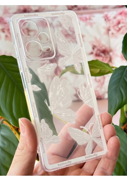 Xiaomi Redmi Note 12 Pro 5g Uyumlu Kılıf Tasarımlı Desenli Kamera Korumalı Şeffaf Kelebek Kapak indirimleri