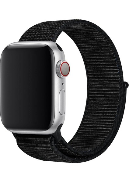 Apple Watch 10/11/9/8/7/6/5/4/3/SE/ULTRA/HK/PRO/MAX 49MM 46MM 45MM 44MM 42MM KRD-03 Akıllı Saat Kordonu Hasır Dokuma Kordon Kayış Bileklik Siyah