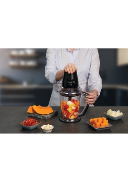 4 Bıçaklı Maxi Doğrayıcı Siyah, Güçlü ve Pratik Kullanım