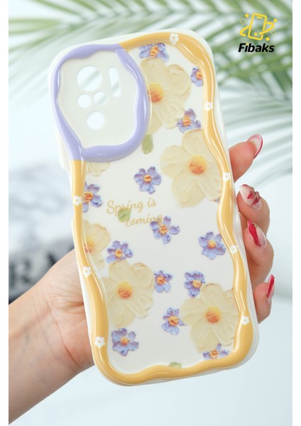 Xiaomi Redmi Note 10/10S Uyumlu Kılıf Tasarımlı Desenli Kamera Korumalı Papatya Çiçek Renkli Silikon Kapak