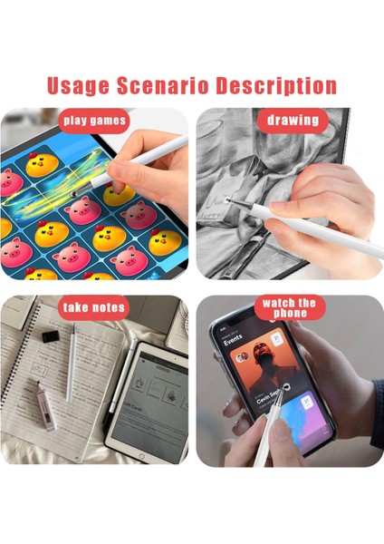 2in1 Dokunmatik Stylus Disk Pen ve Tükenmez Tablet Kalemi Telefon Tüm Dokunmatik Ekranlara Uyumlu