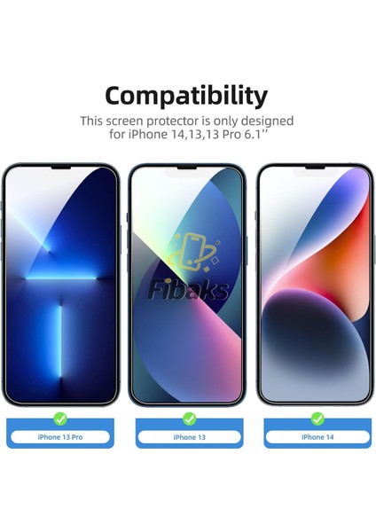 Apple iPhone 13/13 Pro/14/16E Kolay Uygulama Aparatlı Siyah Çerçeveli Tam Kapatan Hayalet Cam Ekran Koruyucu fiyatları