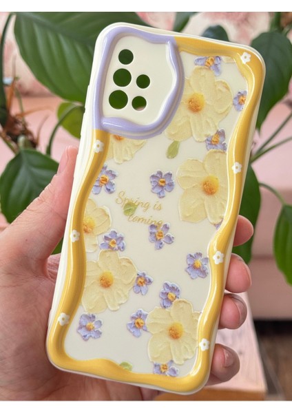 Samsung Galaxy A71 Kılıf Tasarımlı Desenli Kamera Korumalı Papatya Çiçek Renkli Silikon Kapak fiyatları