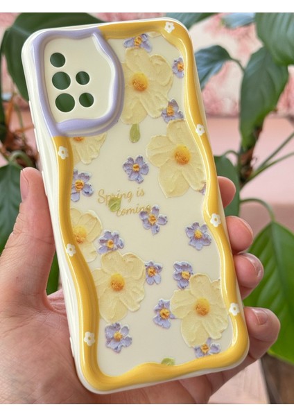 Samsung Galaxy A71 Kılıf Tasarımlı Desenli Kamera Korumalı Papatya Çiçek Renkli Silikon Kapak indirimleri