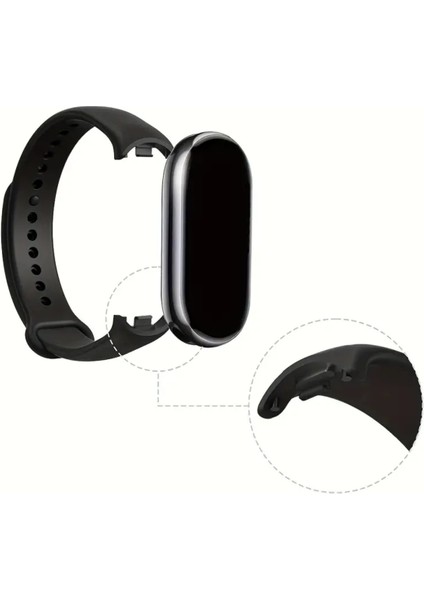 Xiaomi Mi Band 8 Kordon Akıllı Bileklik Kordonu Klasik Renkli Silikon Kayış Bileklik modelleri