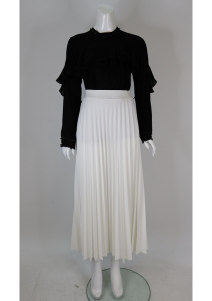 450 Sentez Etek Beli Lastikli Plise