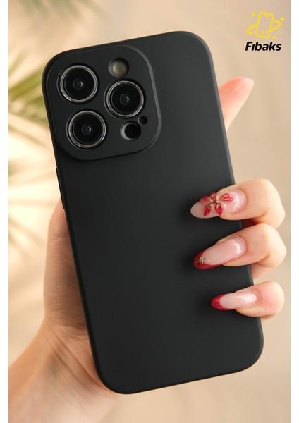 iPhone 13 Pro Max Kılıf Kadife Lansman Soft Yumuşak Liquid Silikon Kamera Korumalı Mara