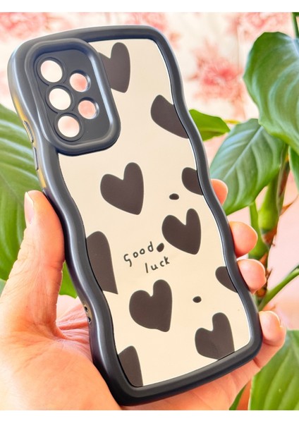 Samsung Galaxy A23 Uyumlu Kılıf Aynalı Kalp Desenli Yumuşak Kenarlı Kamera Korumalı Silikon Kapak modelleri