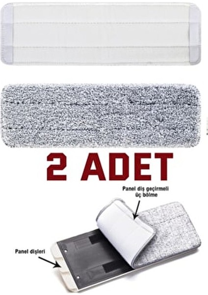 Mop Yedek Bezi Mikrofiber Özellikli 2 Adet Tablet Mop İçin Uygun fiyatları