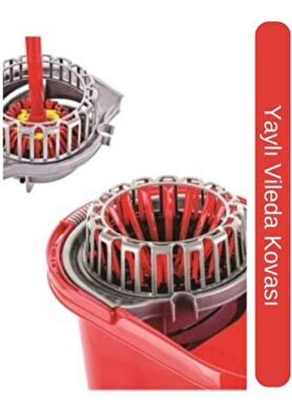 Titiz Cameo Yaylı Vileda Kovası Ergonomik Tasarım 28cm x 44,5cm x 32cm indirimleri