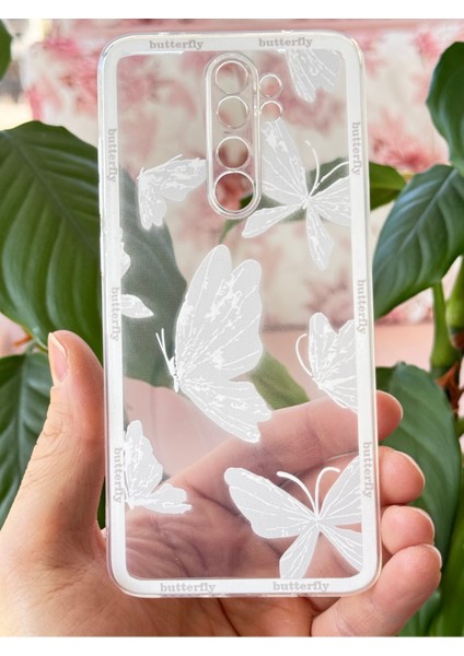Xiaomi Redmi Note 8 Pro Uyumlu Kılıf Tasarımlı Desenli Kamera Korumalı Şeffaf Kelebek Esnek Yumuşak Kapak modelleri