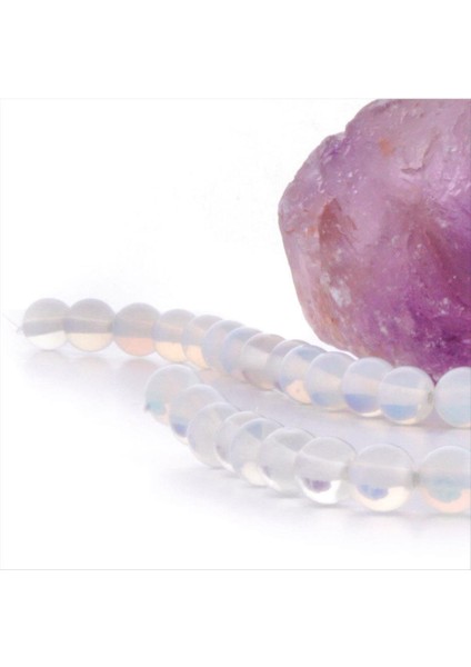 Msa-Shop 8 mm Opal Taşı Ay Taşı-Açık Mavi modelleri