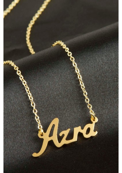 Msa-Shop Azra Isimli Kolye -Sarı