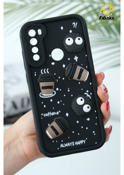 Xiaomi Redmi Note 8 Kılıf Tasarımlı Desenli Kamera Korumalı Coffee Kurabiye Siyah Yumuşak Silikon Kapak fırsatları