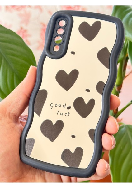 Samsung Galaxy A30S - A50 Uyumlu Kılıf Aynalı Kalp Desenli Yumuşak Kenarlı Kamera Korumalı Silikon Kapak fiyatları