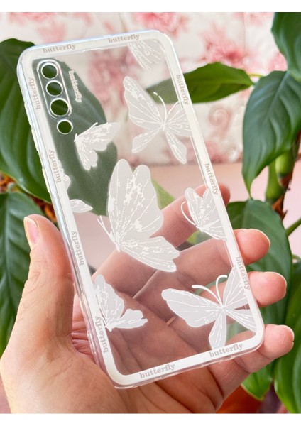 Samsung Galaxy A50/A30S Uyumlu Kılıf Tasarımlı Desenli Şeffaf Kelebek Esnek Yumuşak Silikon Kapak fiyatları