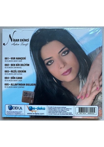 Nigar Ekinci Aşkın Tarifi CD (Jelatininde Sıfır Orijnal Dönem Baskı Cd) fiyatları
