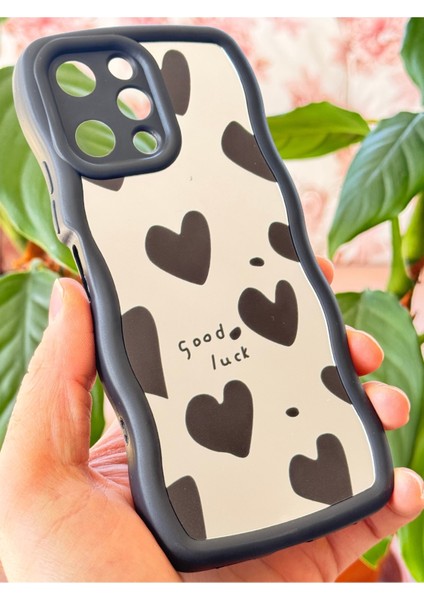 Xiaomi Redmi 12 Kılıf Aynalı Kalp Desenli Yumuşak Kenarlı Kamera Korumalı Silikon Kapak fırsatları