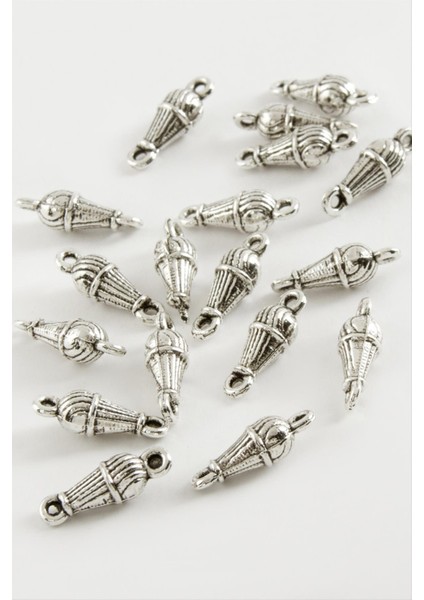 Allzey Çizgili Tesbih Püskül Ara Aparatı 50 Gram-Gümüş Rengi fiyatları