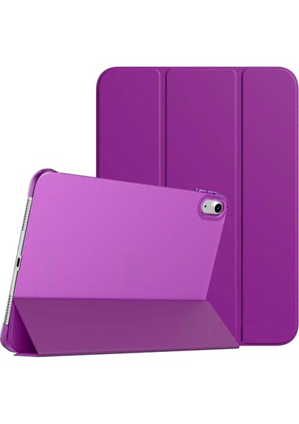 Apple iPad 11 A16 10. Nesil 10.9 Kılıf Pu Deri Ön Arka Tam Koruma Standlı Katlanabilir Uyku Modlu Smart Kapak