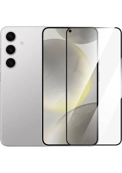 Samsung Galaxy S24 Uyumlu Tam Kapatan Tamperli Cam Ekran Koruyucu Tamperli Cam Koruma