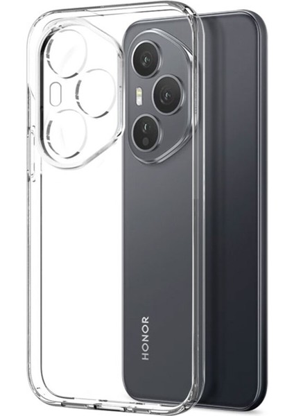 Honor 400 Pro 5g Kılıf Kamera Korumalı Renksiz Şeffaf Esnek Silikon Kapak
