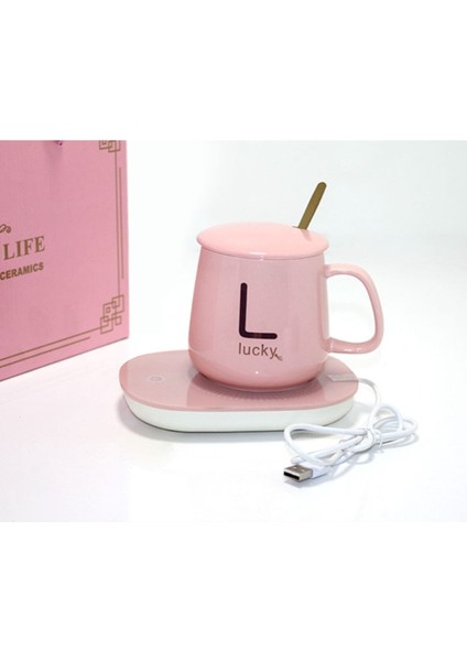 Pembe Elektrikli Kupa Isıtıcı, Sıcak Tutma Bardak, Şık ve Pratik Tasarım fiyatları