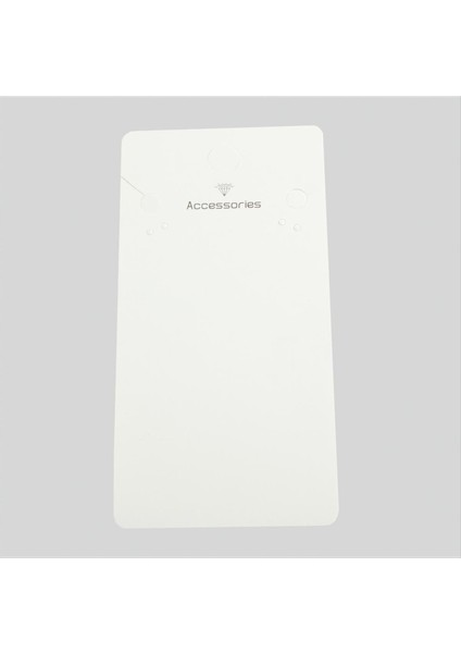 Msa-Shop Lüx Küpe Kolye Set Kartı 200 Adet-Beyaz