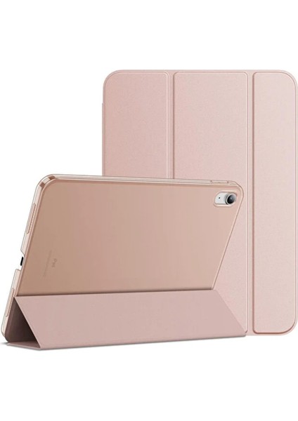 Apple iPad 11 A16 10. Nesil 10.9 Kılıf Pu Deri Ön Arka Tam Koruma Standlı Katlanabilir Smart Kapak