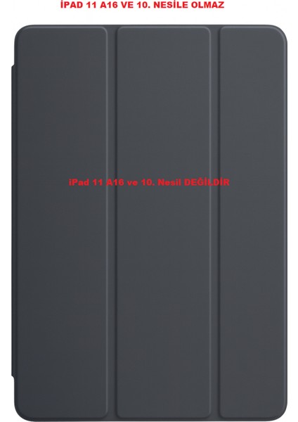 Apple iPad Air 11 4/5/6 10.9 Kılıf Pu Deri Ön Arka Tam Koruma Katlanabilir Uyku Modlu Smart Kapak