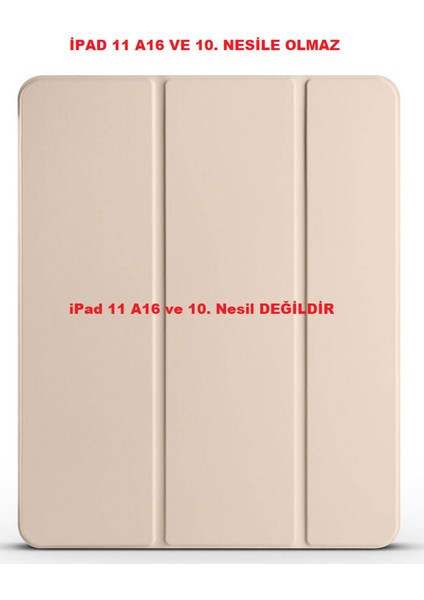 Apple iPad Air 11 10.9 Inç Air 4 5 6 2020 2022 2024 Kılıf Pu Deri Ön Arka Tam Koruma Standlı Katlanabilir Uyku Modlu Smart Kapak