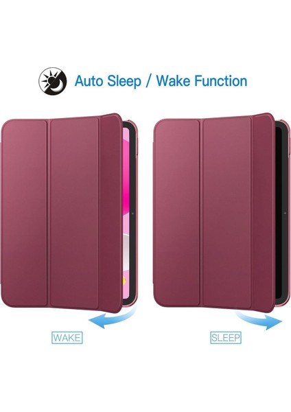 Apple Ipad 11 A16 2025 10. Nesil 10.9 Güçlü Manyetik Smart Kapak Devrilmez Stand Uyku Modlu Tablet Kılıfı
