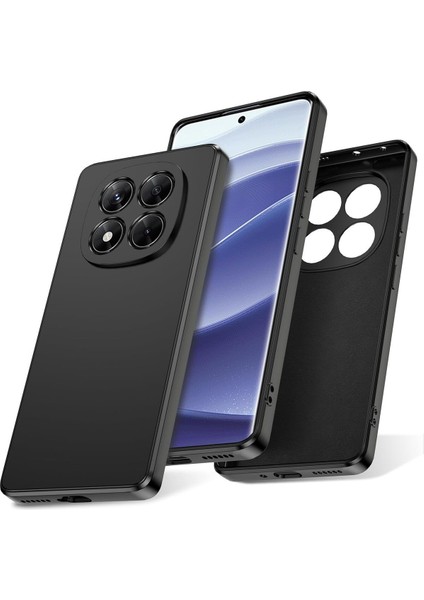 Xiaomi Redmi Note 14 Pro Kılıf Kadife Lansman Soft Yumuşak Liquid Silikon Kamera Korumalı Kapak