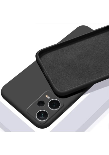 Xiaomi Redmi Note 12 Pro 5G Kılıf Kadife Lansman Soft Yumuşak Liquid Silikon Kamera Korumalı Mara