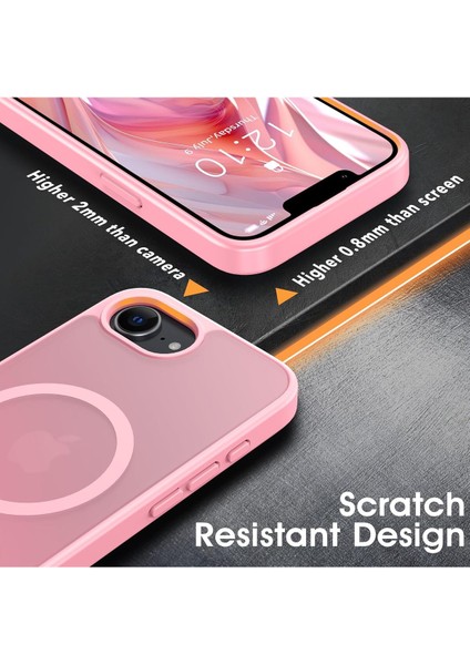 Apple iPhone 16E Uyumlu Kılıf Kamera Çıkıntılı Magsafe Şarj Destekli Yumuşak Kenarlı Mat Kapak indirimleri