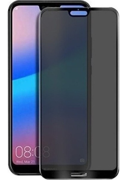 Huawei P20 Lite Uyumlu Tam Kaplayan Hayalet Ekran Koruyucu Gizli Cam
