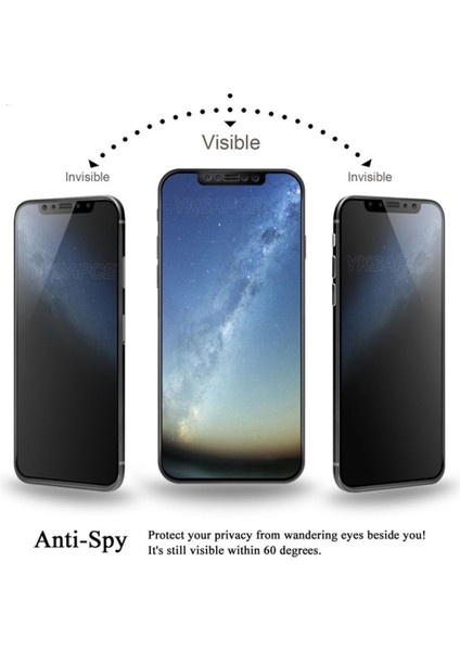 Huawei P Smart Pro 2019 Hayalet Privacy Tam Ekran Koruyucu Temperli Kırılmaz Cam fiyatları