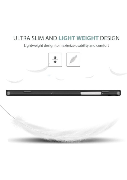 Samsung Galaxy Tab S6 Lite 10.4 Kılıf 2024 (P610/P617/P620) Güçlü Manyetik Smart Kapak Devrilmez Standlı Uyku Modlu Tablet Kılıfı