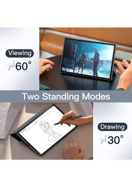 Samsung Galaxy Tab S9 FE/S10 Fe 10.9 Güçlü Manyetik Smart Kapak Devrilmez Standlı Uyku Modlu Tablet Kılıfı