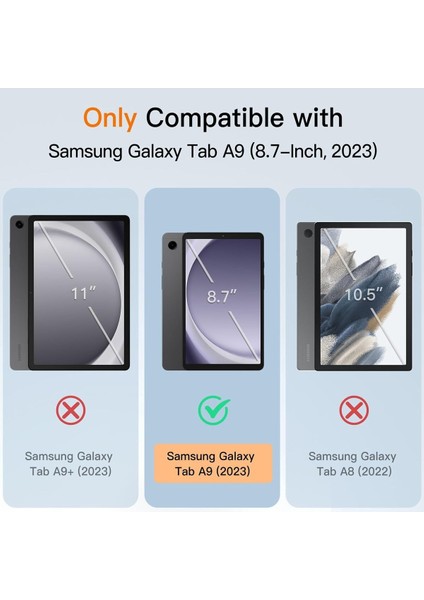 Samsung Galaxy Tab A9 SM-X110 Güçlü Manyetik Smart Kapak Devrilmez Standlı Uyku Modlu Tablet Kılıfı fiyatları