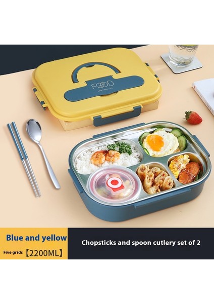 Çok Bölmeli Paslanmaz Çelik Öğrenci Yalıtımlı Beslenme Çantası (Yurt Dışından)