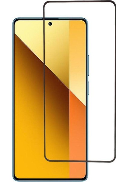 Xiaomi Redmi Note 13 4g Uyumlu Tam Kapatan Tamperli Cam Ekran Koruyucu Kırılmaz Cam