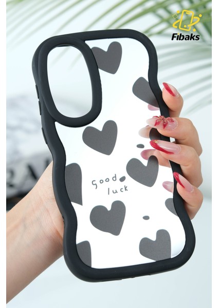 Samsung Galaxy S24 Fe Uyumlu Kılıf Aynalı Kalp Desenli Yumuşak Kenarlı Kamera Korumalı Silikon Kapak