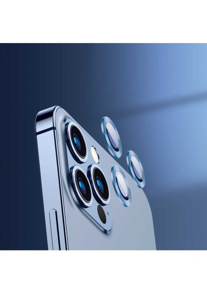 Apple iPhone 13 Pro Kamera Lens Koruyucu Kırılmaz Cam Kaliteyi Bozmaz Temperli Berrak Koruma Cl-07