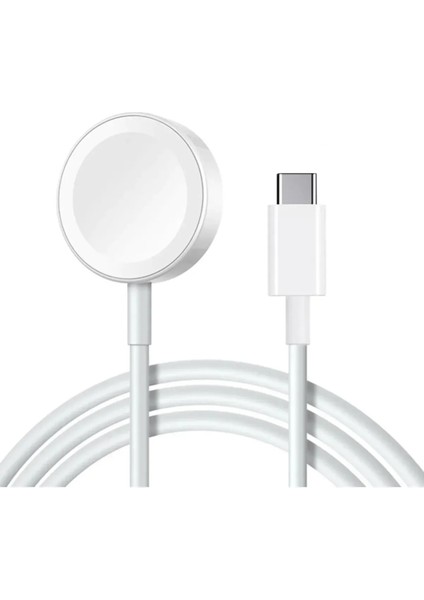 Apple Watch Seri 3 4 5 6 7 8 9 Se Uyumlu Şarj Kablosu Hızlı Manyetik Type-C Kablo Şarj Aleti