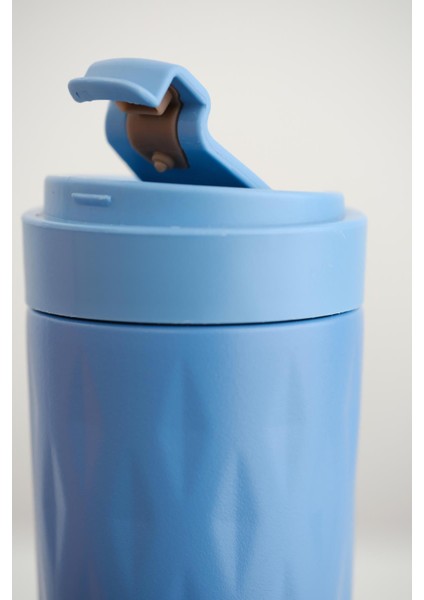 PNG-1167 500ml Flip Kapak Desenli Çelik Mug | 6 Saat Sıcak 12 Saat Soğuk | Sızdırmaz & BPA Free