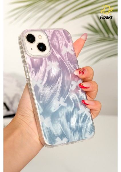 Apple iPhone 15/14/13 Kılıf Parlak Fiyonk Desenli Darbe Emici Kamera Çıkıntılı Renkli Silikon Kapak fiyatları