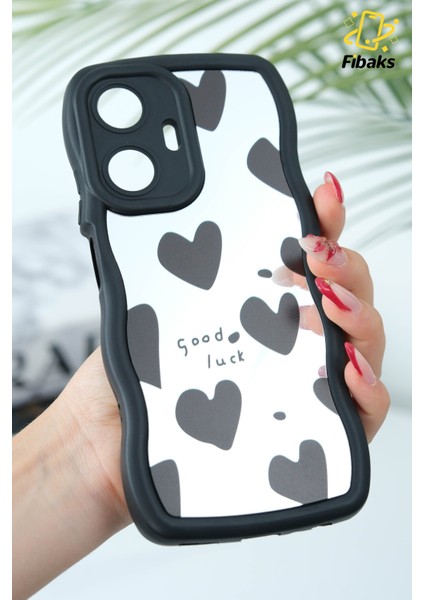 Realme C55 Uyumlu Kılıf Aynalı Kalp Desenli Yumuşak Kenarlı Kamera Korumalı Silikon Kapak indirimleri