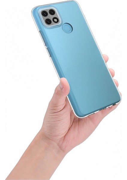 Oppo A15 Kılıf Kamera Korumalı Şeffaf Ultra İnce Esnek Renksiz Silikon Kapak fiyatları